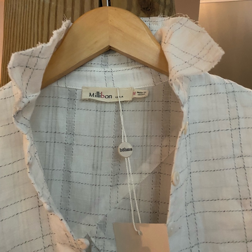 New with tags, Bohme button front shirt